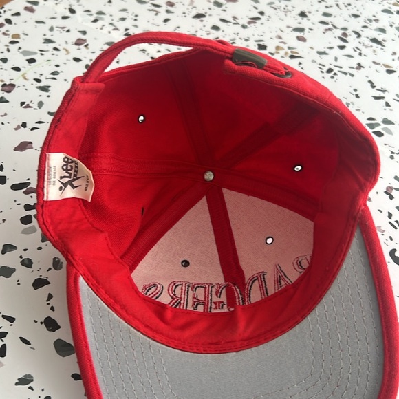 Vintage Wisconsin Badgers Hat Baseball Cap Snapback Red - Picture 3 of 4